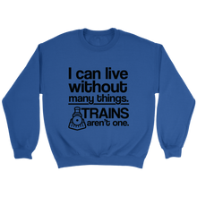 Load image into Gallery viewer, I Can Live Without Many Things Unisex Sweat Shirt Multi Colors Extended Sizes Shipping Included
