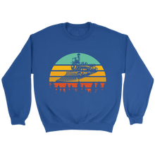 Load image into Gallery viewer, Retro Vintage Train Unisex Sweat Shirt Multi Color Extended Sizes Shipping Included
