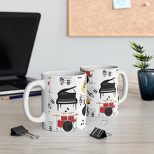 Load image into Gallery viewer, Music All Over Print Style 2 Mug 11oz/15oz Musician Gift Unisex Shipping Included
