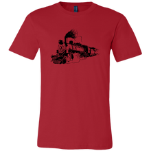 Load image into Gallery viewer, Distressed Steam Train Mens Unisex T-Shirt, Multiple Colors, Extended Sizes, Shipping Included
