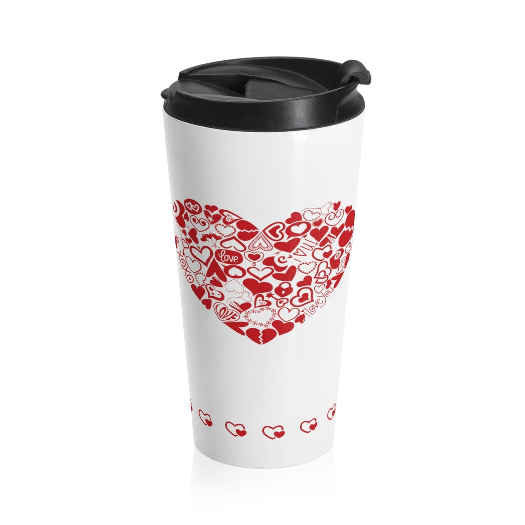 Travel Mug HEART OF HEARTS 15 oz Insulated Shipping Included