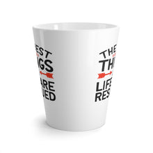 Load image into Gallery viewer, Latte Mug BEST THINGS IN LIFE ARE RESCUED 12 oz Shipping Included
