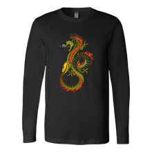 Load image into Gallery viewer, Chinese Art Dragon, Unisex Long Sleeve T-Shirt, Extended Sizes Available, Shipping Included
