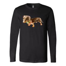 Load image into Gallery viewer, Flower Doxie Long Sleeved T-Shirt, Unisex, Multi Colors, Extended Size, Free Shipping
