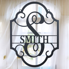 Load image into Gallery viewer, SHIELD Family Name Plaque - Steel Sign, Multiple Colors and Sizes
