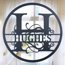 Load image into Gallery viewer, CLASSIC SPLIT CIRCLE Monogram - Steel Sign, Multiple Colors and Sizes

