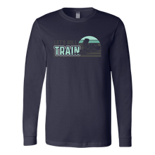 Load image into Gallery viewer, Let&#39;s Roll (Train) Retro - Unisex Long Sleeve T-Shirt, Multi Colors, Extended Sizes, Shipping Included
