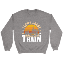 Load image into Gallery viewer, I Dream I&#39;m A Train Unisex Sweat Shirt Multi Colors Extended Sizes Shipping Included
