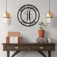 Load image into Gallery viewer, BREEZY Monogram and Custom Text Steel Sign, Multiple Colors and Sizes
