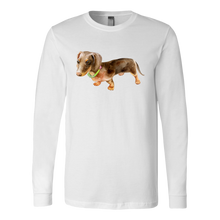 Load image into Gallery viewer, Flower Doxie Long Sleeved T-Shirt, Unisex, Multi Colors, Extended Size, Free Shipping
