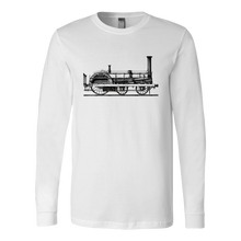 Load image into Gallery viewer, Vintage Locomotive Unisex Long Sleeve T-Shirt Extended Sizes Available Shipping Included
