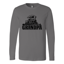 Load image into Gallery viewer, Grandpa Train, Locomotive - Unisex Long Sleeve T-Shirt, Multi Colors, Extended Sizes, Shipping Included
