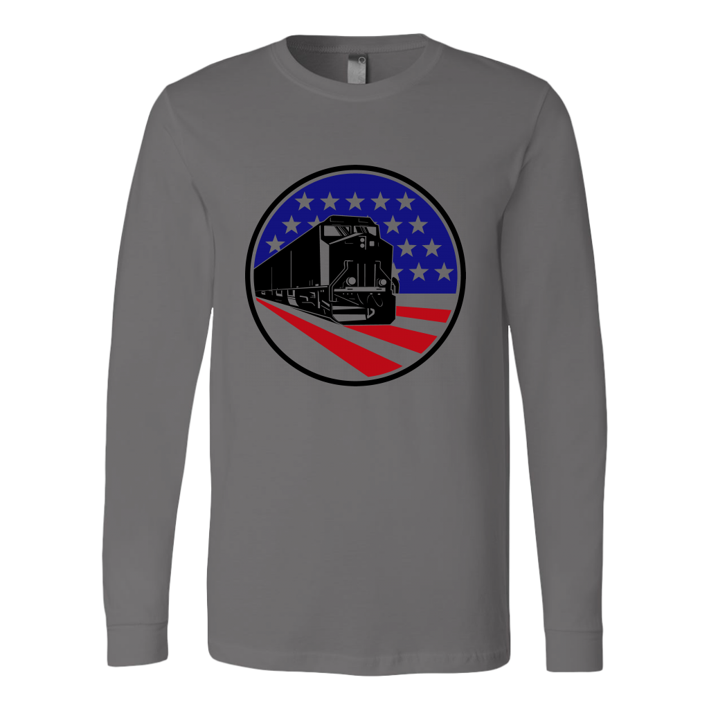 Diesel Locomotive Unisex Long Sleeve T-Shirt Extended Sizes Available Shipping Included