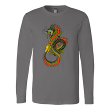 Load image into Gallery viewer, Chinese Art Dragon, Unisex Long Sleeve T-Shirt, Extended Sizes Available, Shipping Included
