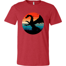 Load image into Gallery viewer, Retro Full Length Dragon, Unisex T-Shirt, Multi Colors, Extended Sizes Available, Free Shipping
