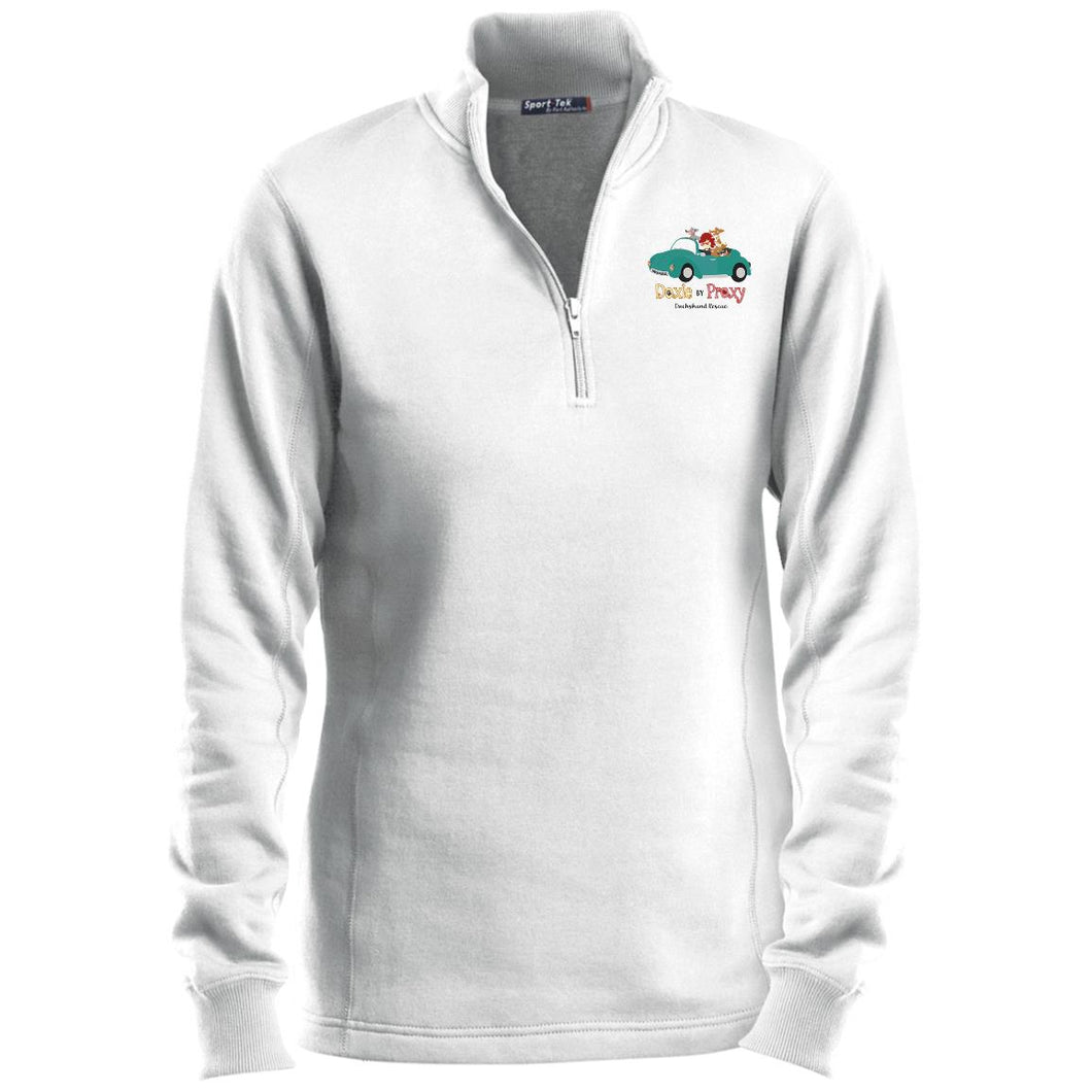 Doxie By Proxy Light Colors Ladies 1/4 Zip Sweatshirt - Shipping Included