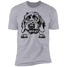 Load image into Gallery viewer, Men&#39;s Wirehaired Doxie Premium Short Sleeve T-Shirt, Multi Colors - Shipping Included
