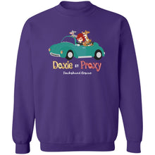 Load image into Gallery viewer, Doxie By Proxy Unisex Dark Colors Crewneck Pullover Sweatshirt, Shipping Included
