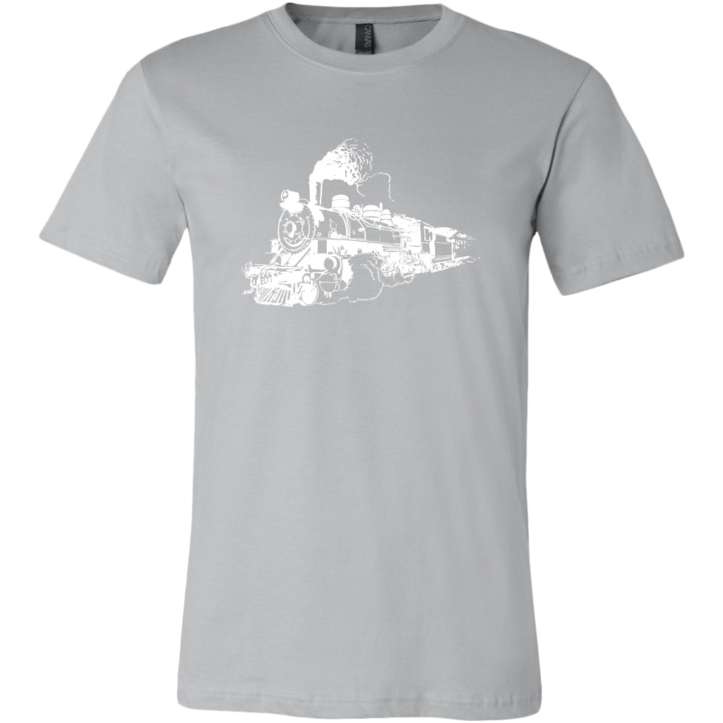 Distressed Steam Train Mens T-Shirt, Multiple Colors, Extended Sizes, Shipping Included