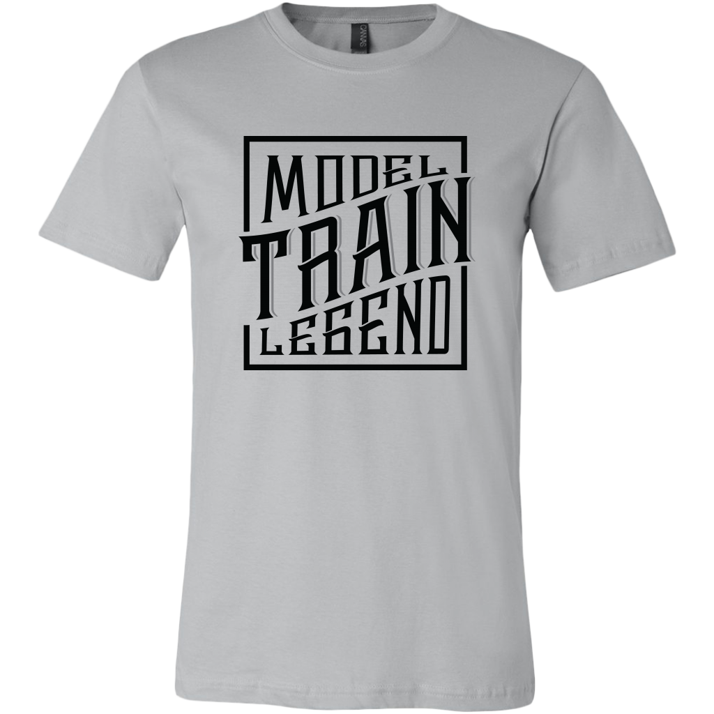 Model Train Legend - Unisex/Men's T-Shirt, Multiple Colors, Extended Sizes, Shipping Included