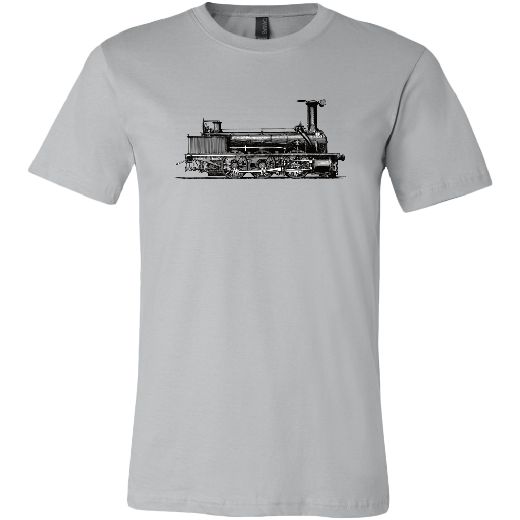 Vintage Locomotive Mens Unisex T-Shirt, Multiple Colors, Extended Sizes, Shipping Included