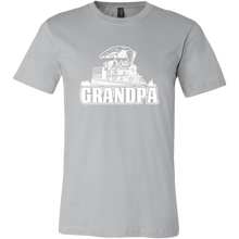 Load image into Gallery viewer, Grandpa Train Lover Mens T-Shirt, Multiple Colors, Extended Sizes, Shipping Included
