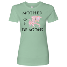 Load image into Gallery viewer, Mother of Dragon Floral Design, Women&#39;s Boyfriend Crew Shirt, Multi Colors, Extended  Sizes, Free Shipping

