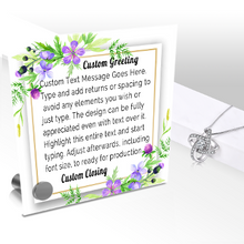 Load image into Gallery viewer, Personalize Your Thoughts &amp; Emotions with Our Luxury Violet Frame Gift Set: Glass Message Card and Stunning Pendant - Shipping Included
