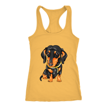Load image into Gallery viewer, Dachshund Ladies Racerback Tank Multi Colors Free Shipping
