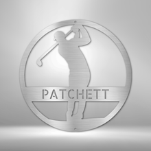 Load image into Gallery viewer, GOLFER Monogram - Laser Cut Steel Sign in Multiple Colors and Sizes
