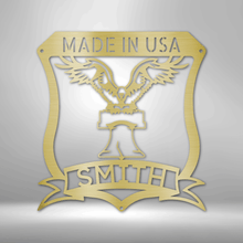 Load image into Gallery viewer, LIBERTY EAGLE - Steel Sign, Multiple Sizes and Colors Available
