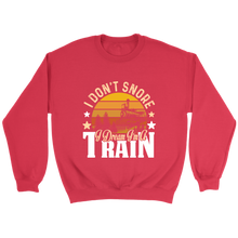 Load image into Gallery viewer, I Dream I&#39;m A Train Unisex Sweat Shirt Multi Colors Extended Sizes Shipping Included
