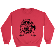 Load image into Gallery viewer, Wirehair Dachshund With Paws Unisex Sweatshirt Multi Color Extended Sizes Free Shipping
