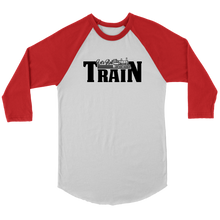 Load image into Gallery viewer, Let&#39;s Roll - Train, 3/4 Raglan Sleeve Unisex Shirt, Multiple Colors, Shipping Included
