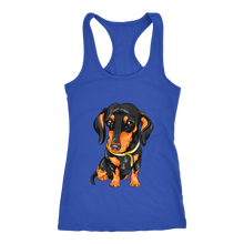 Load image into Gallery viewer, Dachshund Ladies Racerback Tank Multi Colors Free Shipping
