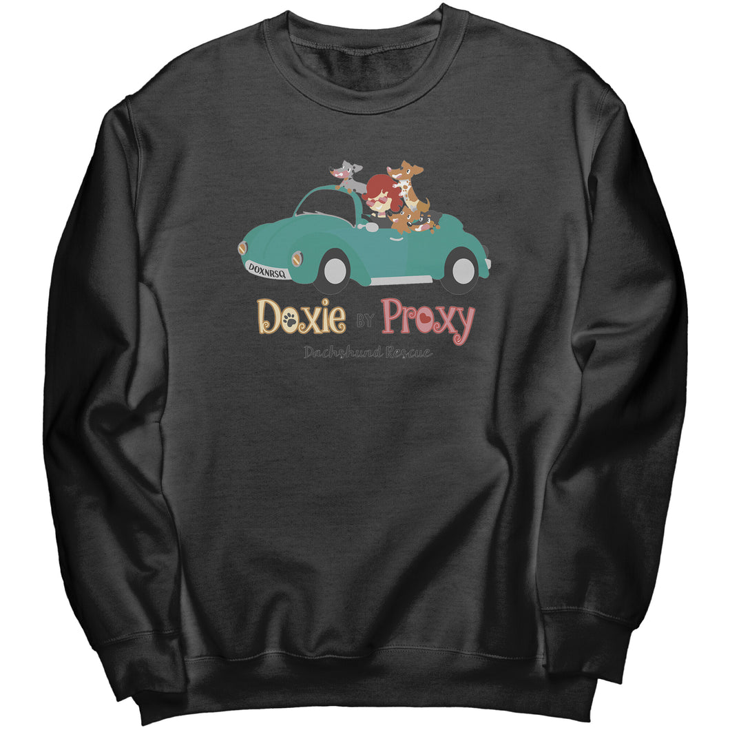 Doxie By Proxy Unisex Sweat Shirt, Multi Colors, Extended Sizes, Free Shipping Included