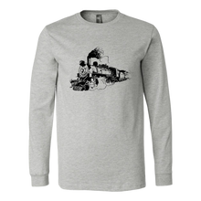 Load image into Gallery viewer, Distressed  Steam Train Unisex Long Sleeve T-Shirt Extended Sizes Available Shipping Included
