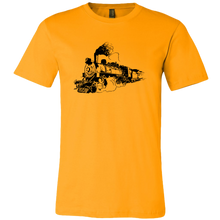 Load image into Gallery viewer, Distressed Steam Train Mens Unisex T-Shirt, Multiple Colors, Extended Sizes, Shipping Included
