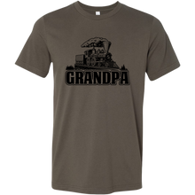 Load image into Gallery viewer, Grandpa Train Lovers Mens T-Shirt, Multiple Colors, Extended Sizes, Shipping Included
