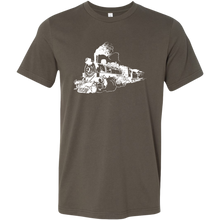 Load image into Gallery viewer, Distressed Steam Train Mens T-Shirt, Multiple Colors, Extended Sizes, Shipping Included
