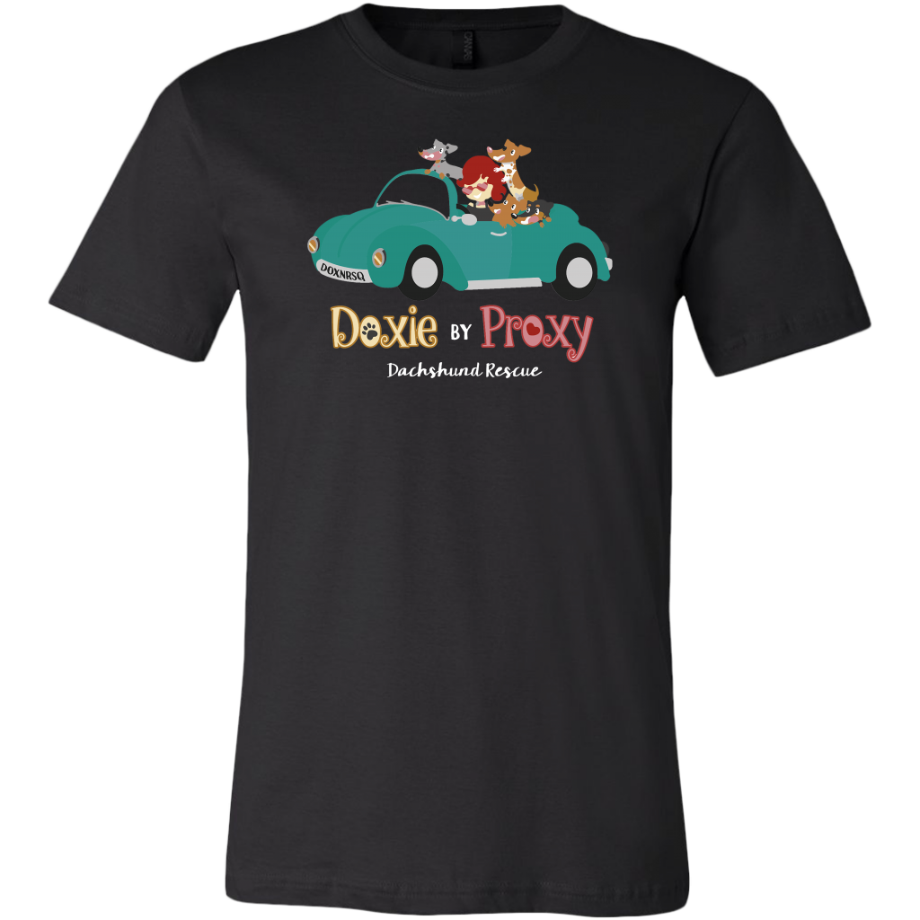 Doxie By Proxy Logo Unisex/Men's T-Shirt, Extended Sizes, Multi Colors, Shipping Included