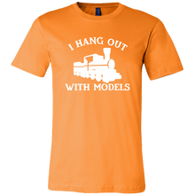 Load image into Gallery viewer, I Hang Out With Models (White) Mens T-Shirt, Multiple Colors, Extended Sizes, Shipping Included
