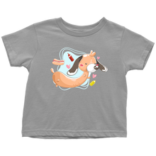 Load image into Gallery viewer, Doxie Hot Dog Cartoon Toddler T-Shirt, Multi Sizes, Multi Colors, Free Shipping

