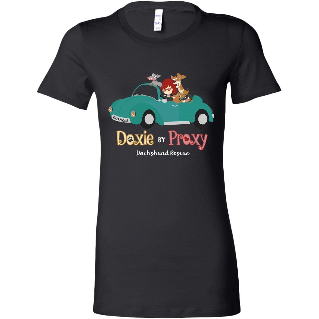Doxie By Proxy Women's T-Shirt, Multi Dark Colors, Extended Sizes, Shipping Included