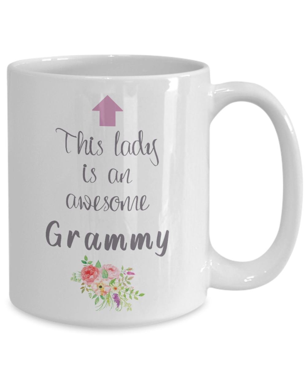 This Lady is an Awesome GRAMMY Mug 11oz/15oz Shipping Included