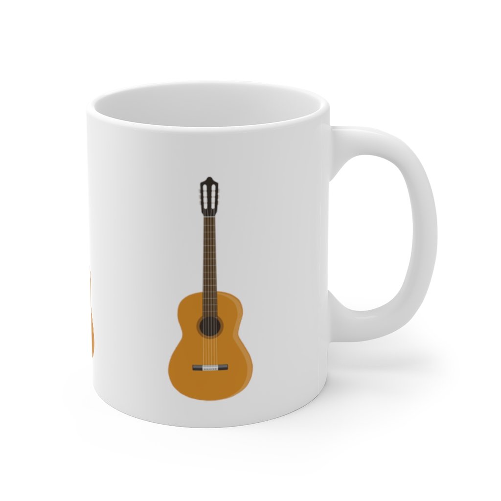 Acoustic 6 String Guitar X3 Mug 11oz/15oz Musician Gift Unisex Shipping Included