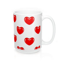 Load image into Gallery viewer, JELLYBEAN HEARTS Pattern Valentine Amour Sweetie Mug 11oz/15oz Shipping Included
