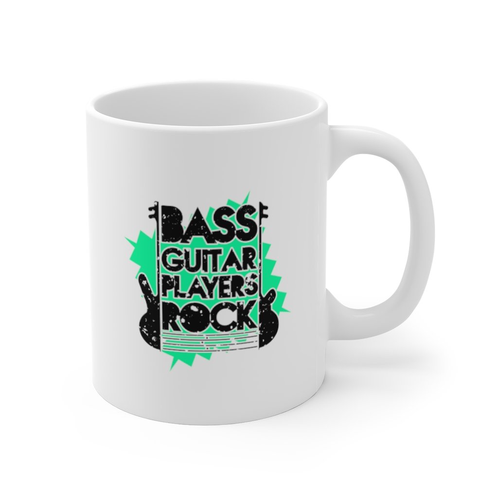 Bass Guitar Players Rock Mug 11oz/15oz Musician Gift Unisex Shipping Included
