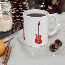 Load image into Gallery viewer, Red Electric Guitar X3 Mug 11oz/15oz Musician Gift Unisex Shipping Included
