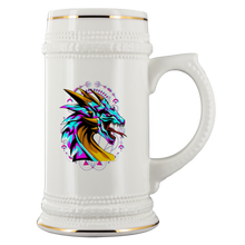 Load image into Gallery viewer, Beer Stein 22oz Ceramic, Multiple Dragon Graphics, Free Shipping
